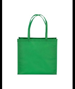 Shopper con soffietto in  R-pet  80g/m2, manici lunghi Handle
