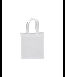 Shopper mini con soffietto in  R-pet 80 g/m2 con soffietto, manici corti Handle