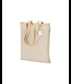 Shopper in cotone organico 100 g/m2, manici lunghi Handle