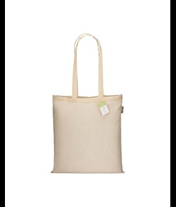 Shopper in cotone organico 100 g/m2, manici lunghi Handle