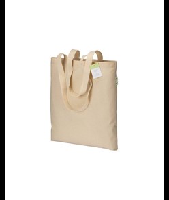 Shopper in cotone organico 190 g/m2, manici lunghi Handle