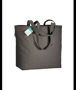 Shopper in cotone riciclato  190 g/m2 con soffietto alla base, manici lunghi Handle