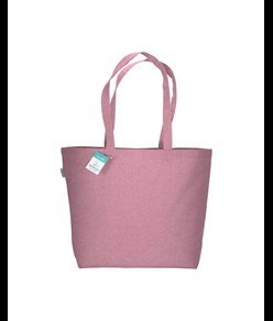 Shopper in cotone riciclato  190 g/m2 con soffietto alla base, manici lunghi Handle