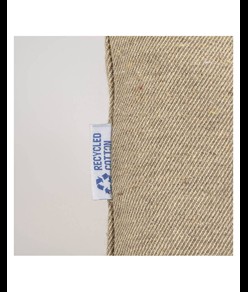 Shopper carbon neutral in cotone riciclato  280 g/m2, manici lunghi Handle