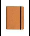 Cartella organizer in sughero con elastico A5, blocco 64 fogli