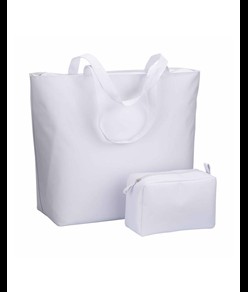 Borsa mare in poliestere 300D con manici lunghi e chiusura con zip