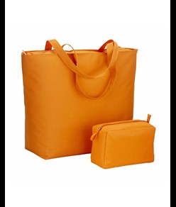 Borsa mare in poliestere 300D con manici lunghi e chiusura con zip