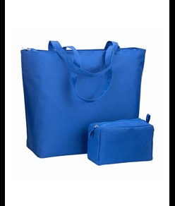 Borsa mare in poliestere 300D con manici lunghi e chiusura con zip