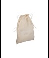 Sacchetto in cotone naturale da 135 g/m2 con rete e chiusura a strozzo, 25x30 cm Handle