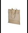 Shopper in cotone naturale da 135 g/m2 con rete, manici lunghi Handle