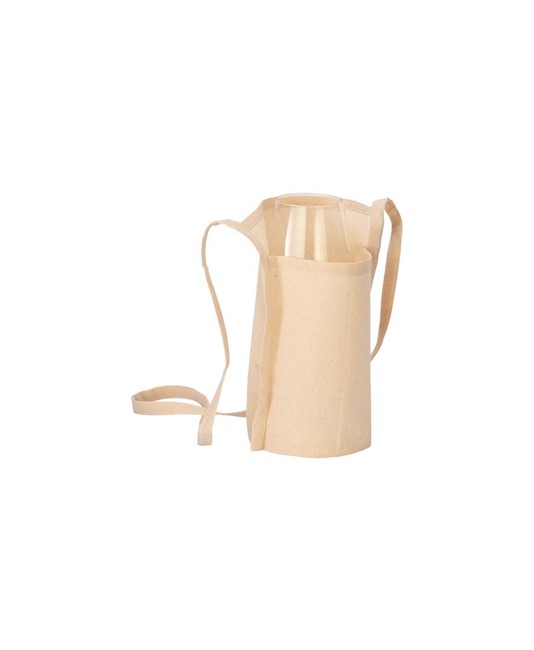 Portabicchiere da degustazione in cotone organico. Handle Portabicchiere da degustazione in cotone organico. Handle