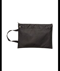 Porta documenti in poliestere con tasca frontale