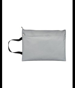 Porta documenti in poliestere con tasca frontale