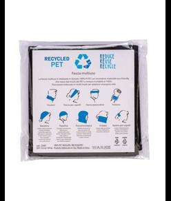 Bandana multiuso tubolare  R-pet in tessuto elastico