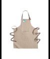 Grembiule lungo in cotone riciclato 190 g/m2.