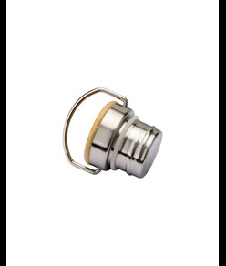 Thermos in acciaio inossidabile  con doppia parete isolante con tappo in bambú