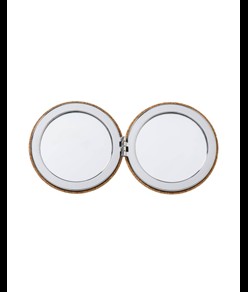 Specchietto doppio in sughero, a due ingrandimenti