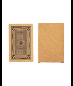 Mazzo di carte da gioco da 54 carte, in scatola singola, in carta riciclata