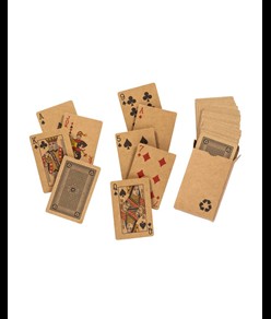 Mazzo di carte da gioco da 54 carte, in scatola singola, in carta riciclata