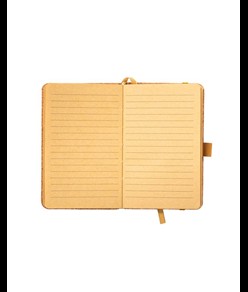 Quaderno in sughero, fogli a righe 80 pag. da 70 gr. in color avorio.