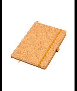 Quaderno in sughero, fogli a righe 80 pag. da 70 gr. in color avorio.