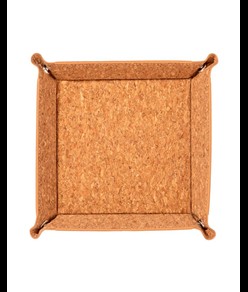 Svuotatasche in sughero con bottoni automatici.