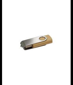 Chiavetta USB 4 Gb girevole in Bambù/Metallo