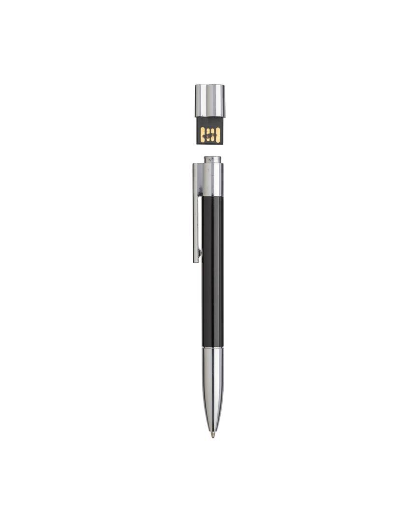 Penna a sfera in metallo con inchiostro nero, con usb 4GB