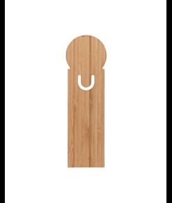 Righello segnalibro in bambù. Include 25 post-it medi e 125 post-it mini