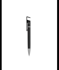 Penna twist in plastica con fusto metallizzato, stand portacellulare
