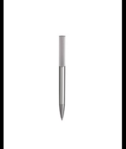 Penna twist in plastica con fusto metallizzato, stand portacellulare