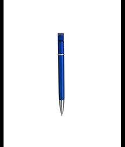 Penna twist in plastica con fusto metallizzato, stand portacellulare