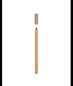 Matita in bambù a lunga durata a sezione circolare, con cappuccio in cartoncino