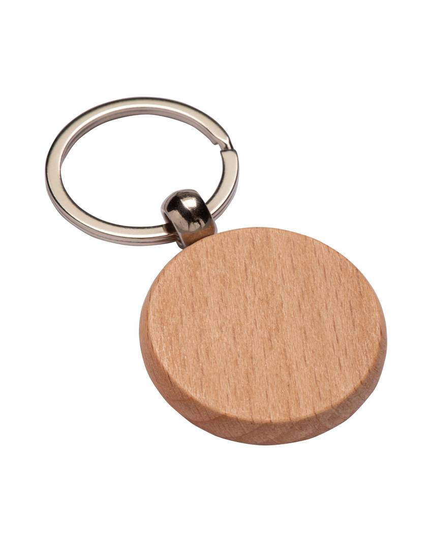 Portachiavi tondo in legno