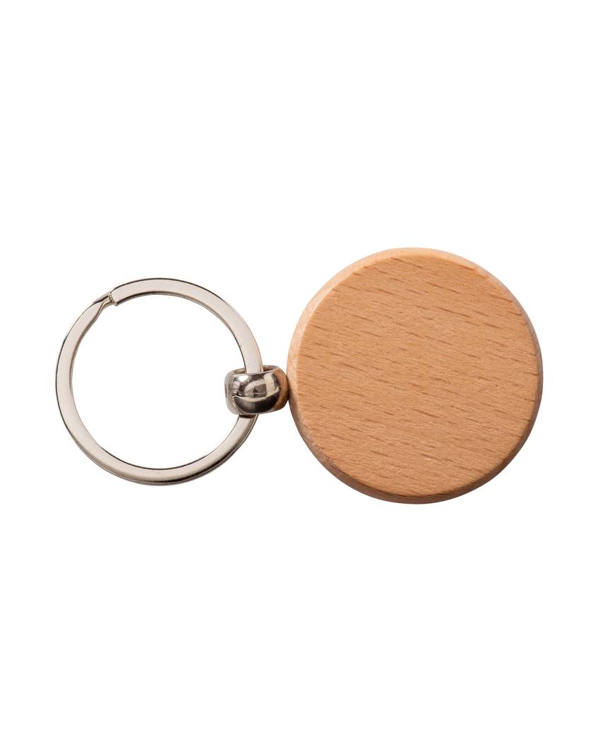 Portachiavi tondo in legno