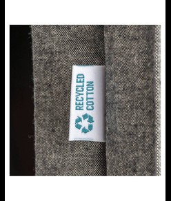 Shopper  in cotone riciclato 190 g/m2, manici lunghi e soffietto Handle