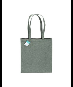 Shopper  in cotone riciclato 190 g/m2, manici lunghi e soffietto Handle