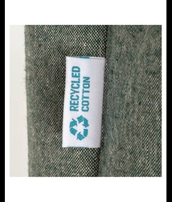 Shopper  in cotone riciclato 190 g/m2, manici lunghi e soffietto Handle