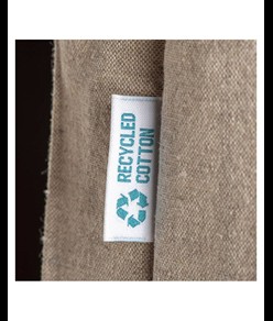 Shopper  in cotone riciclato 190 g/m2, manici lunghi e soffietto Handle