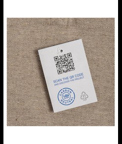 Shopper carbon neutral in cotone riciclato 280 g/m2, manici lunghi e soffietto Handle