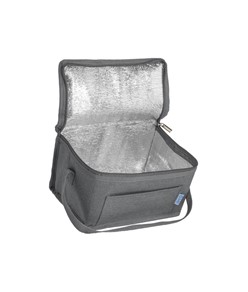 Borsa termica in r-pet melange con interno argentato Borsa termica in r-pet melange con interno argentato