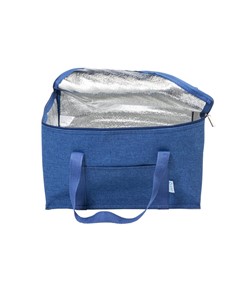 Borsa termica in r-pet melange con interno argentato Borsa termica in r-pet melange con interno argentato