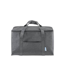 Borsa termica in r-pet melange con interno argentato Borsa termica in r-pet melange con interno argentato