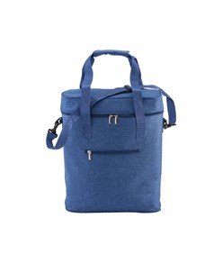 Borsa termica in r-pet melange con interno bianco in PEVA. Borsa termica in r-pet melange con interno bianco in PEVA.