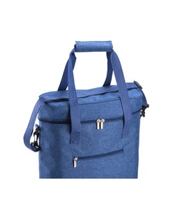 Borsa termica in r-pet melange con interno bianco in PEVA. Borsa termica in r-pet melange con interno bianco in PEVA.