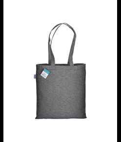 Shopper in cotone riciclato 280 g/m2, manici lunghi e soffietto Handle