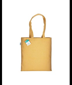 Shopper in cotone riciclato 280 g/m2, manici lunghi e soffietto Handle