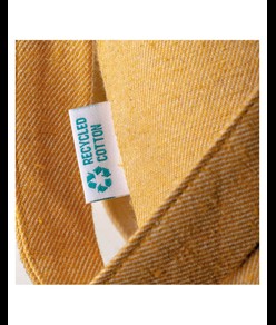 Shopper in cotone riciclato 280 g/m2, manici lunghi e soffietto Handle