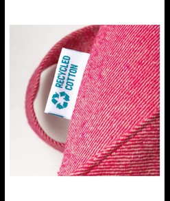 Shopper in cotone riciclato 280 g/m2, manici lunghi e soffietto Handle