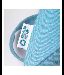 Shopper in cotone riciclato 280 g/m2, manici lunghi e soffietto Handle